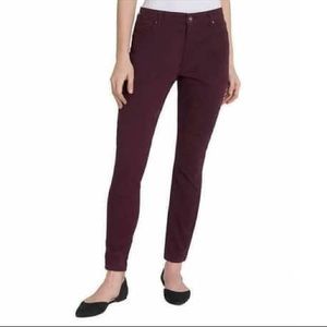 Jessica Simpson high waisted burgundy skinny pants